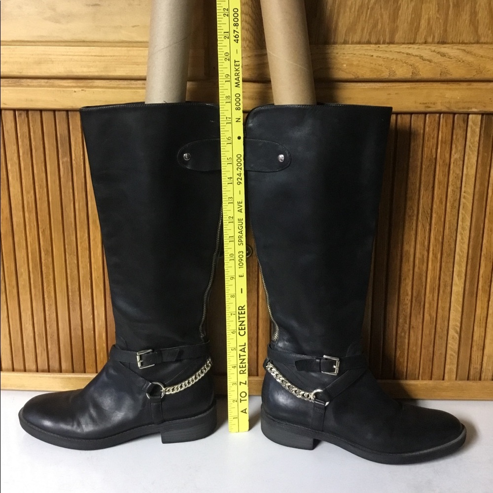 Enzo Angiolini Tall Black Leather Boots